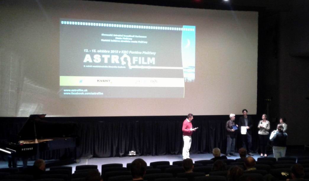 ASTROFILM 2015 - Hvezdáreň v Michalovciach získala uznanie