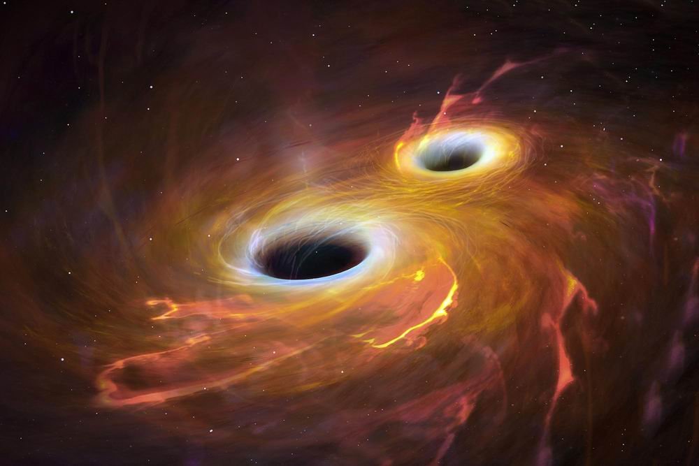 Budúce splynutie dvoch superhmotných čiernych dier?