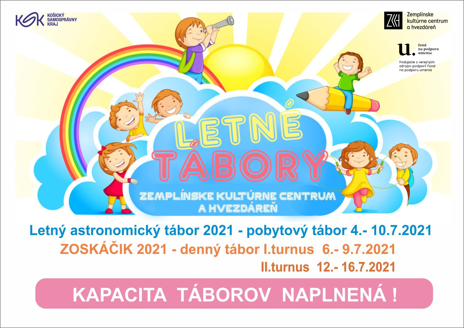ZOSKÁČIK 2021- Denný letný tábor