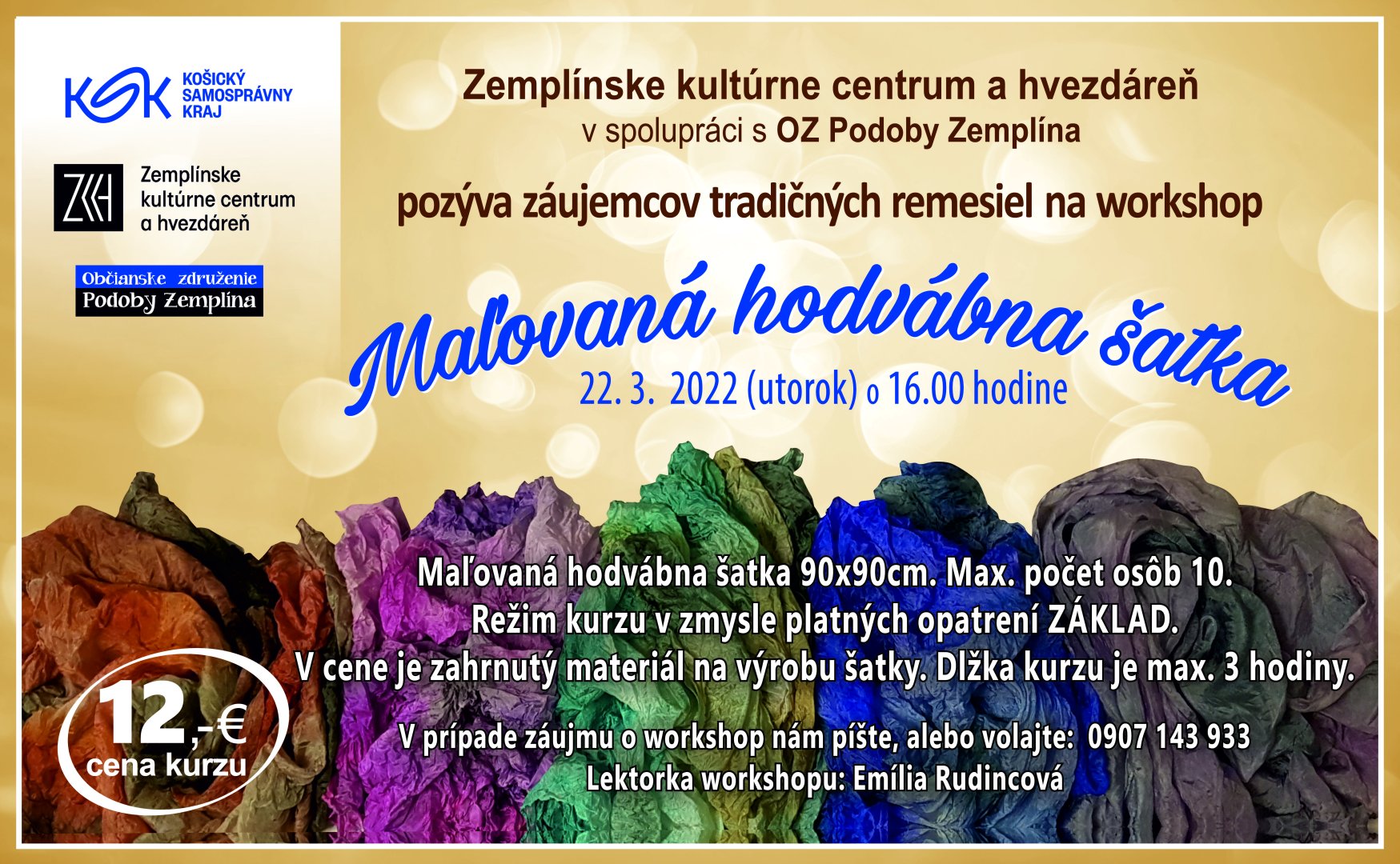 Workshop MAĽOVANÁ HODVÁBNA ŠATKA 2