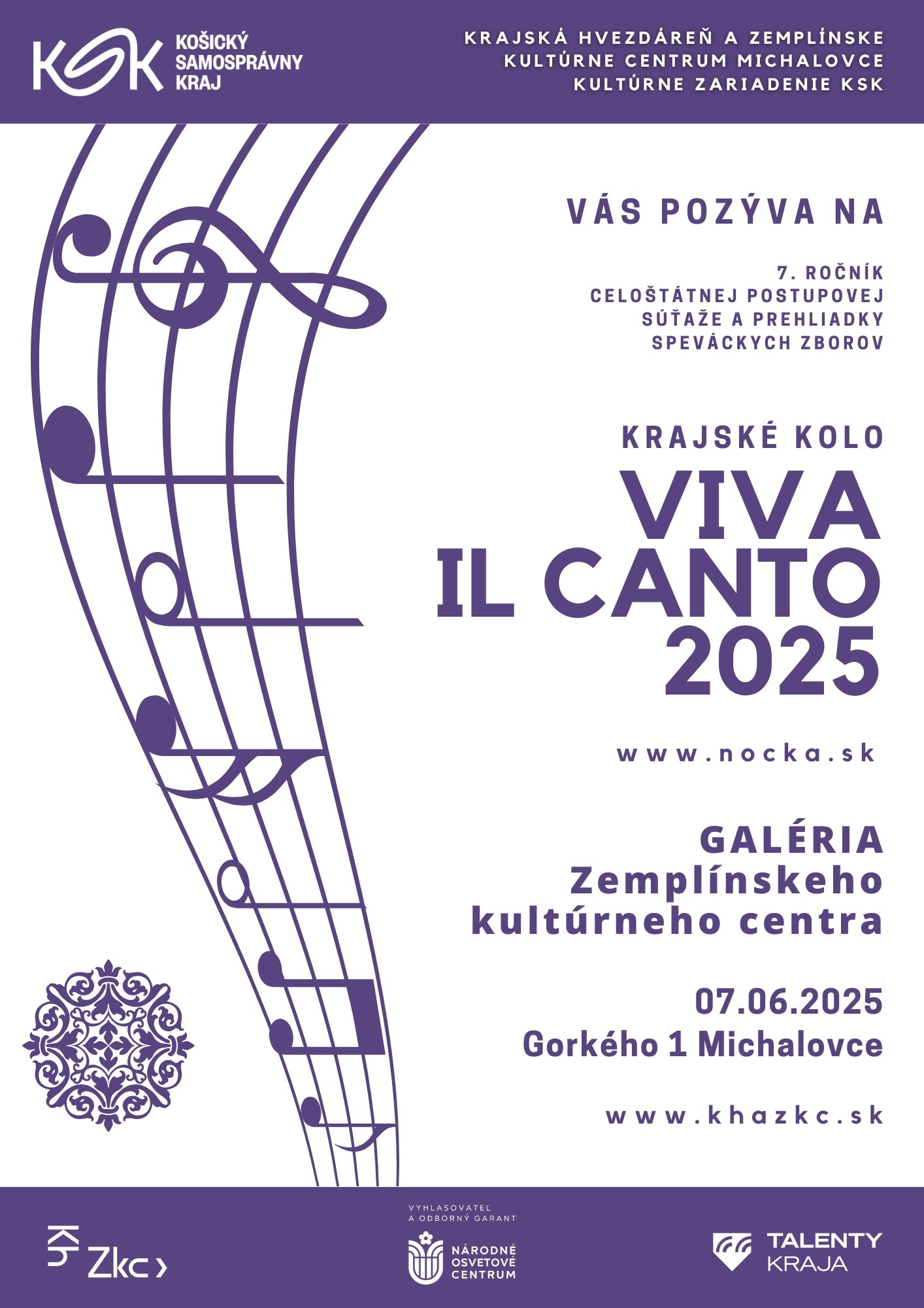 Viva il canto 2025 - krajské kolo