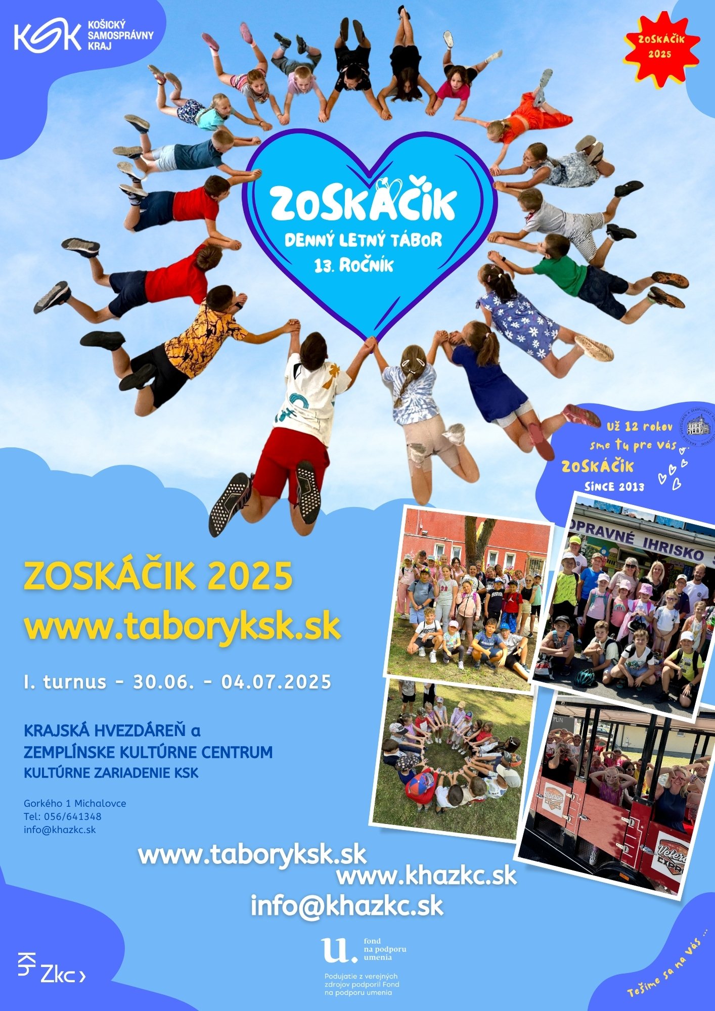 Denný letný tábor ZOSKÁČIK 2025 - I.turnus