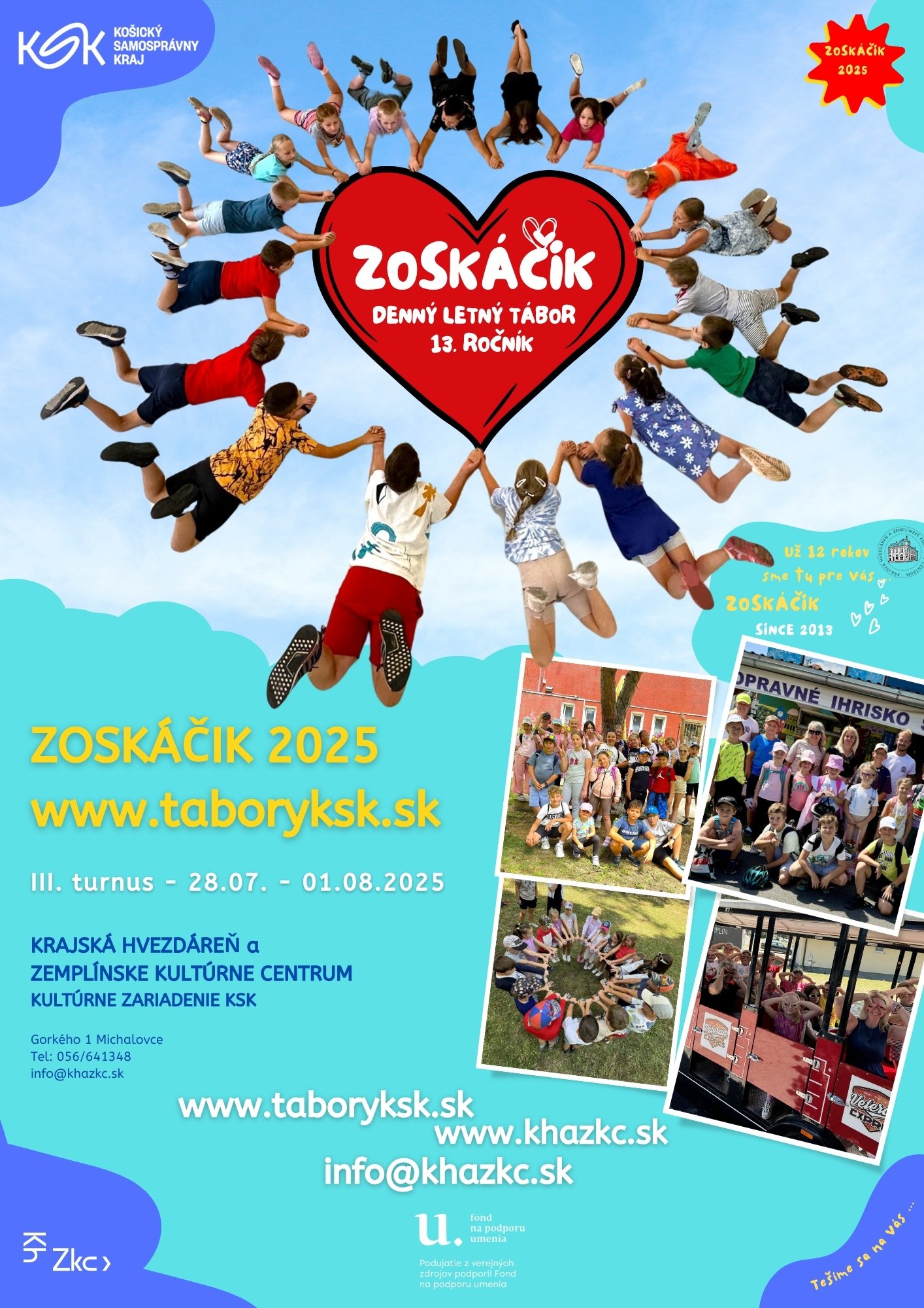 Denný letný tábor ZOSKÁČIK 2025 - III.turnus