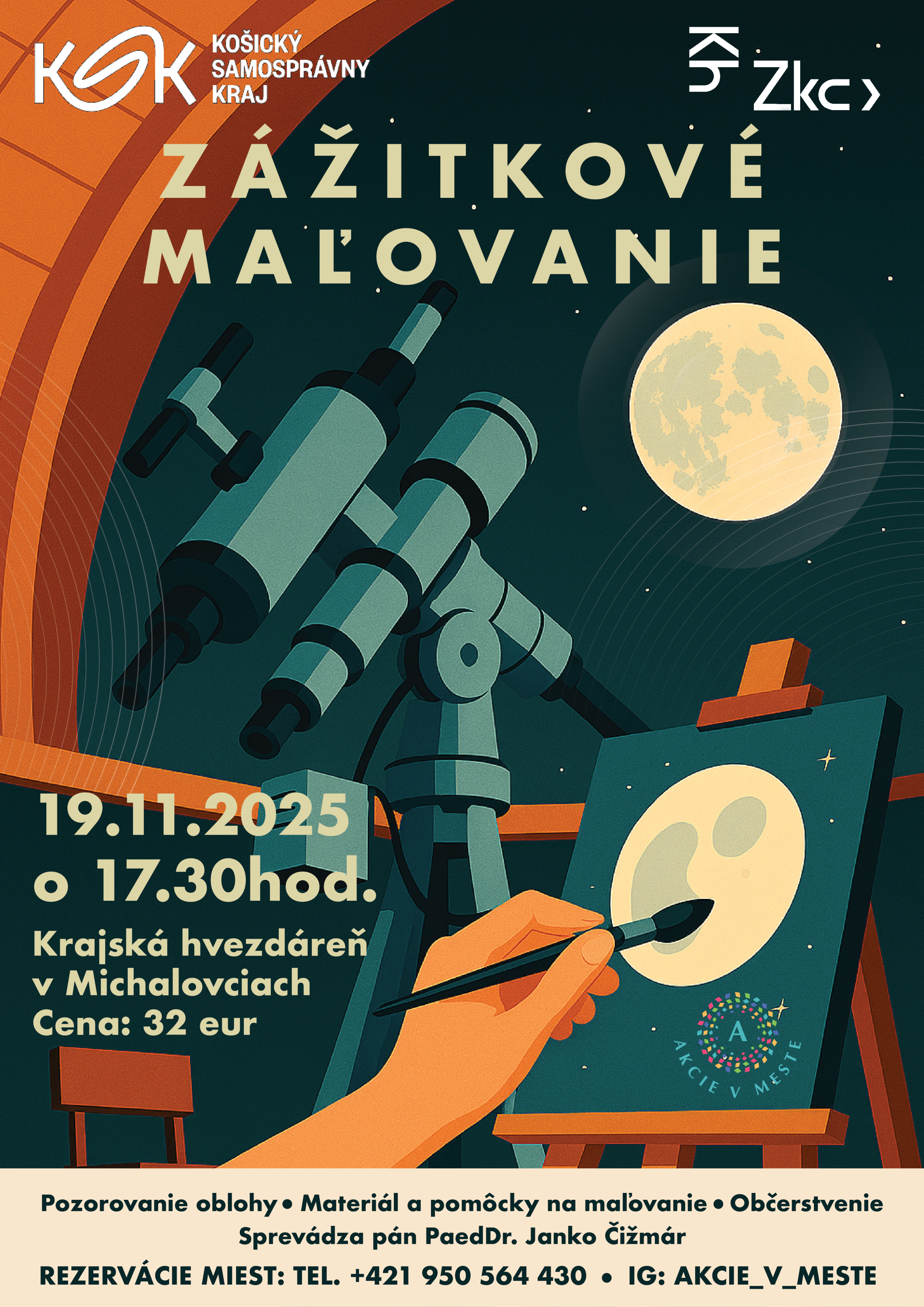 Zážitkové Maľovanie vo hvezdárni