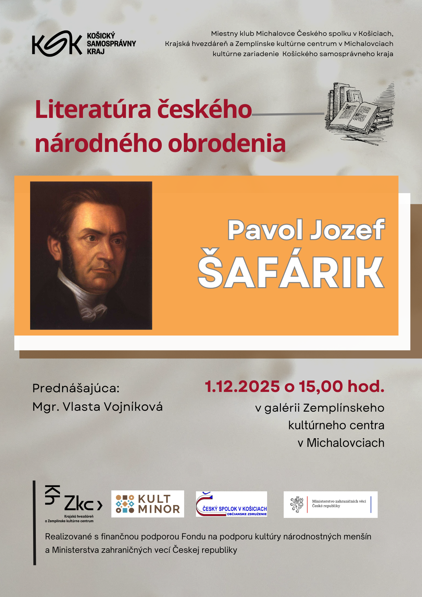 Pavol Jozef Šafárik - literatúra českého národného obrodenia