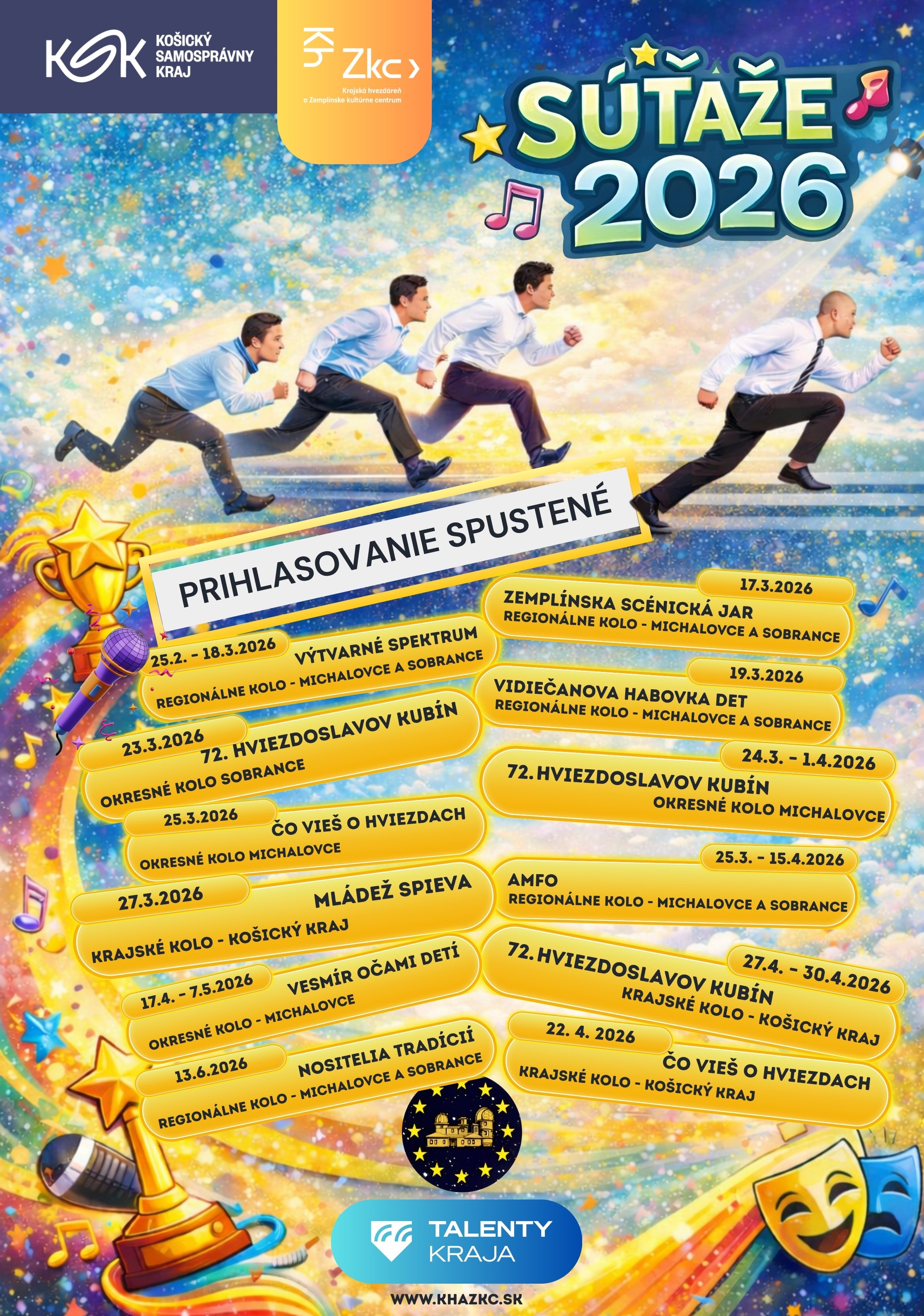 POSTUPOVÉ SÚŤAŽE PRE ROK 2026