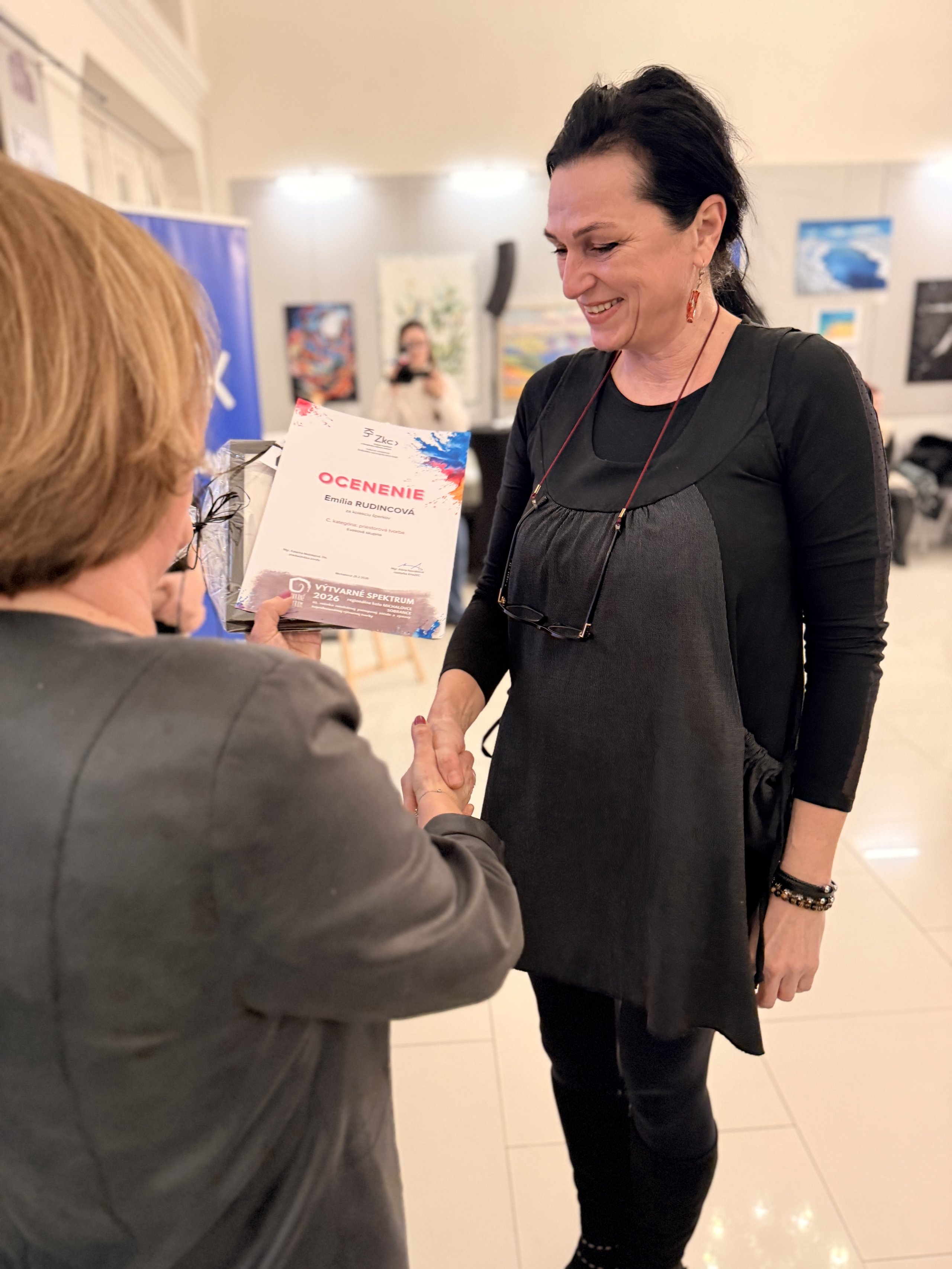 VÝTVARNÉ SPEKTRUM 2026 regionálne kolo Michalovce, Sobrance - vernisáž, vyhodnotenie, rozborový seminár