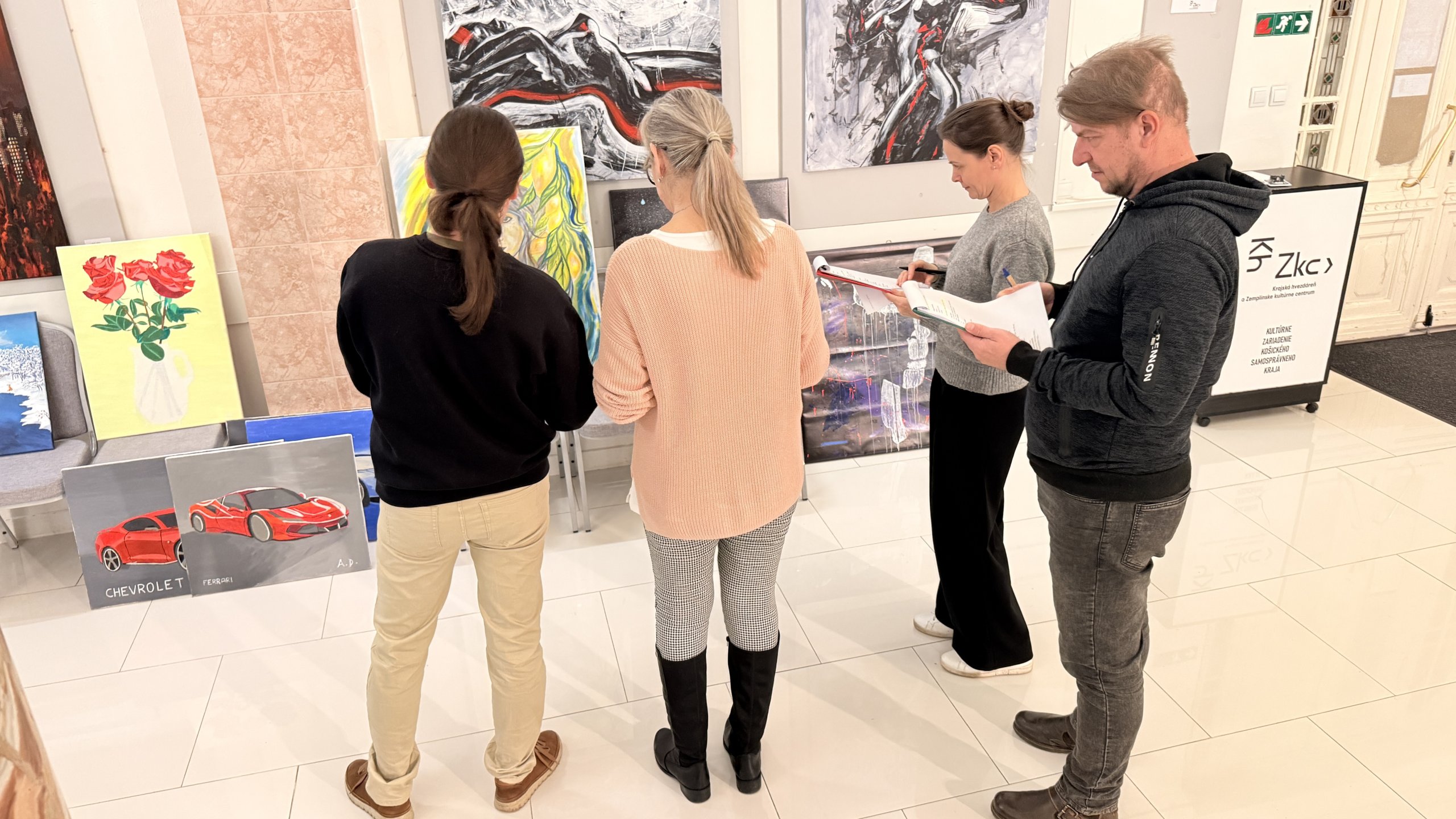 VÝTVARNÉ SPEKTRUM 2026 regionálne kolo Michalovce, Sobrance - vernisáž, vyhodnotenie, rozborový seminár