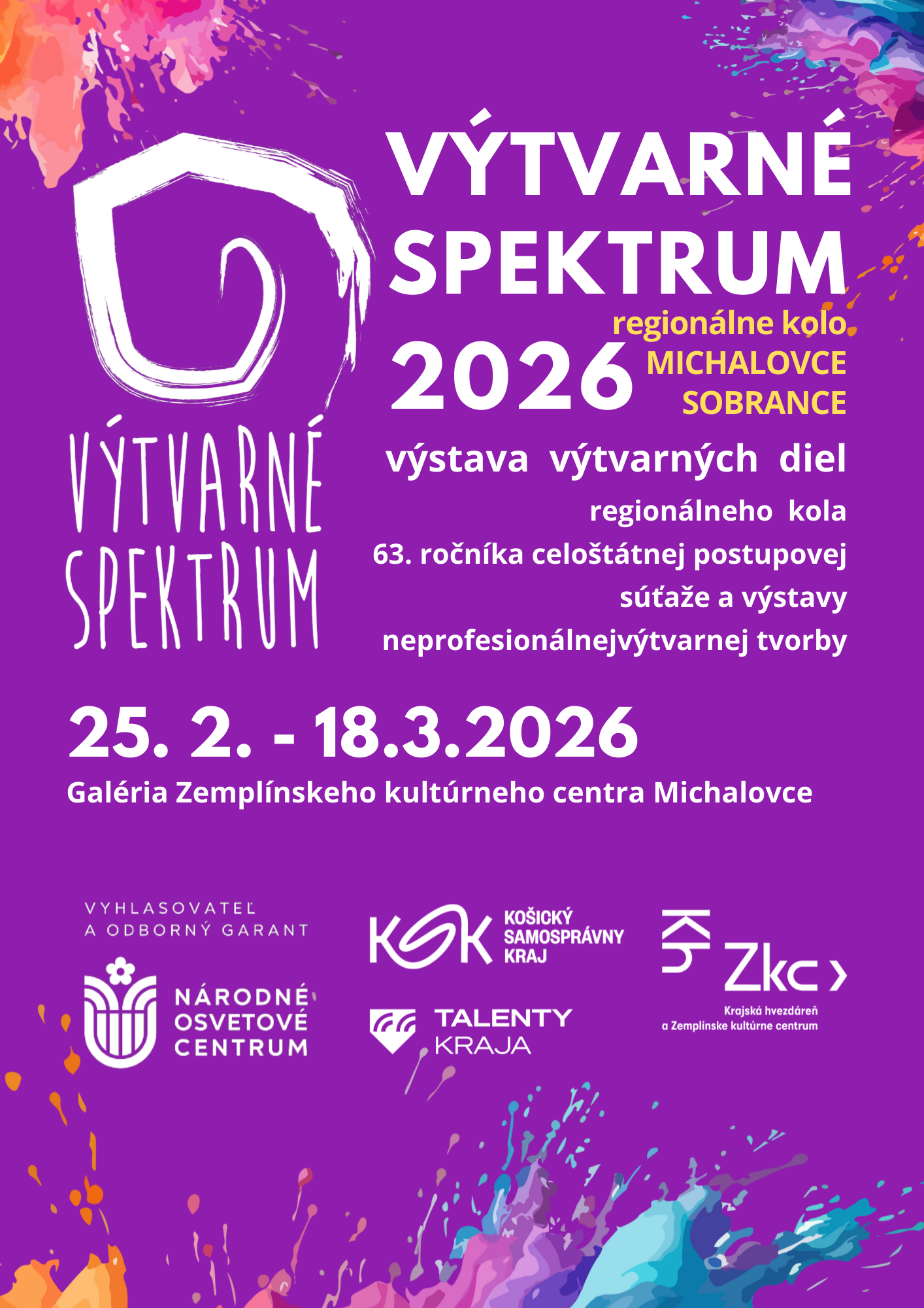 Výtvarné spektrum 2026 regionálne kolo - súťažná  výstava