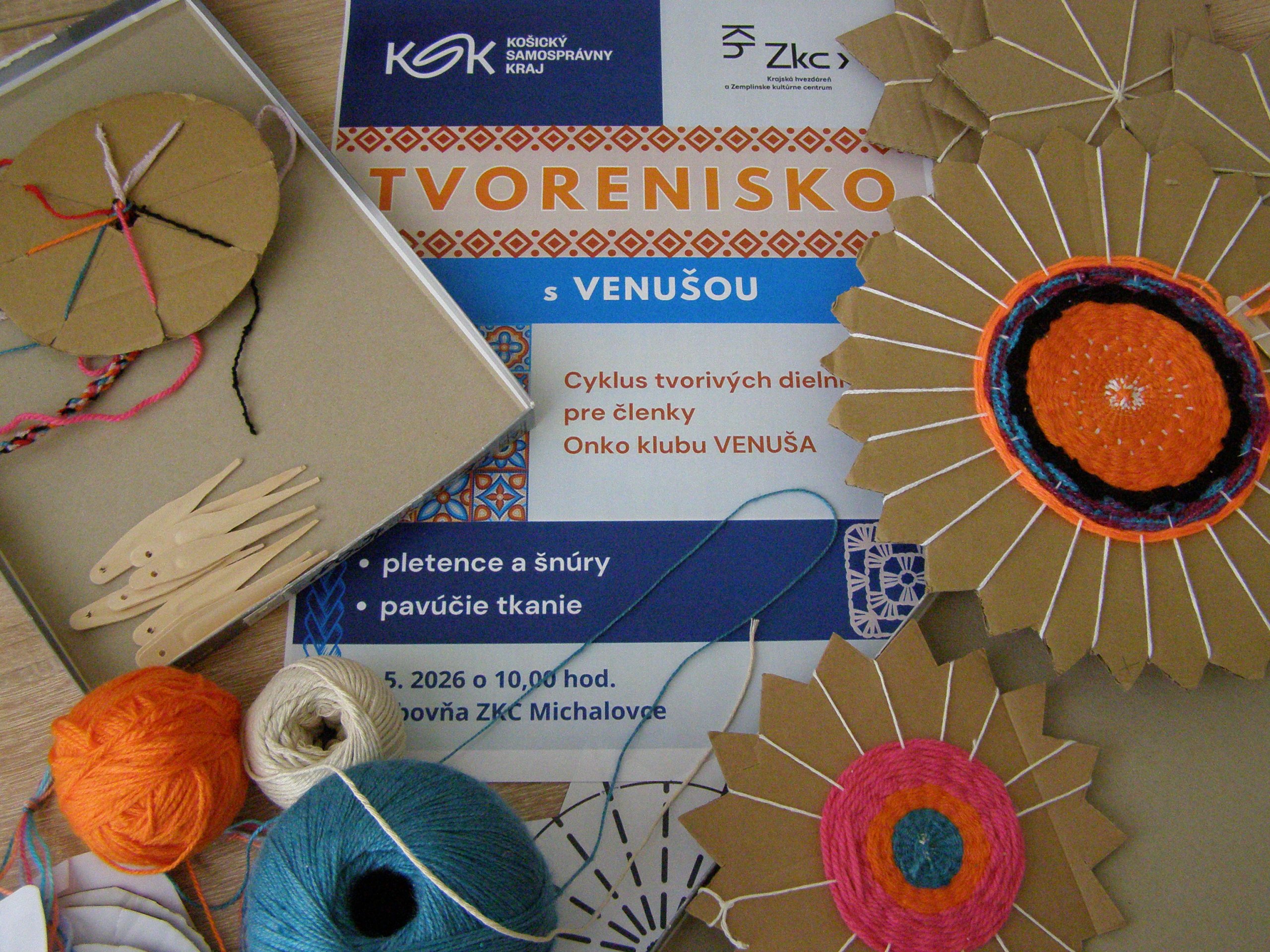 Tvorenisko s Venušou - cyklus tvorivých dielní