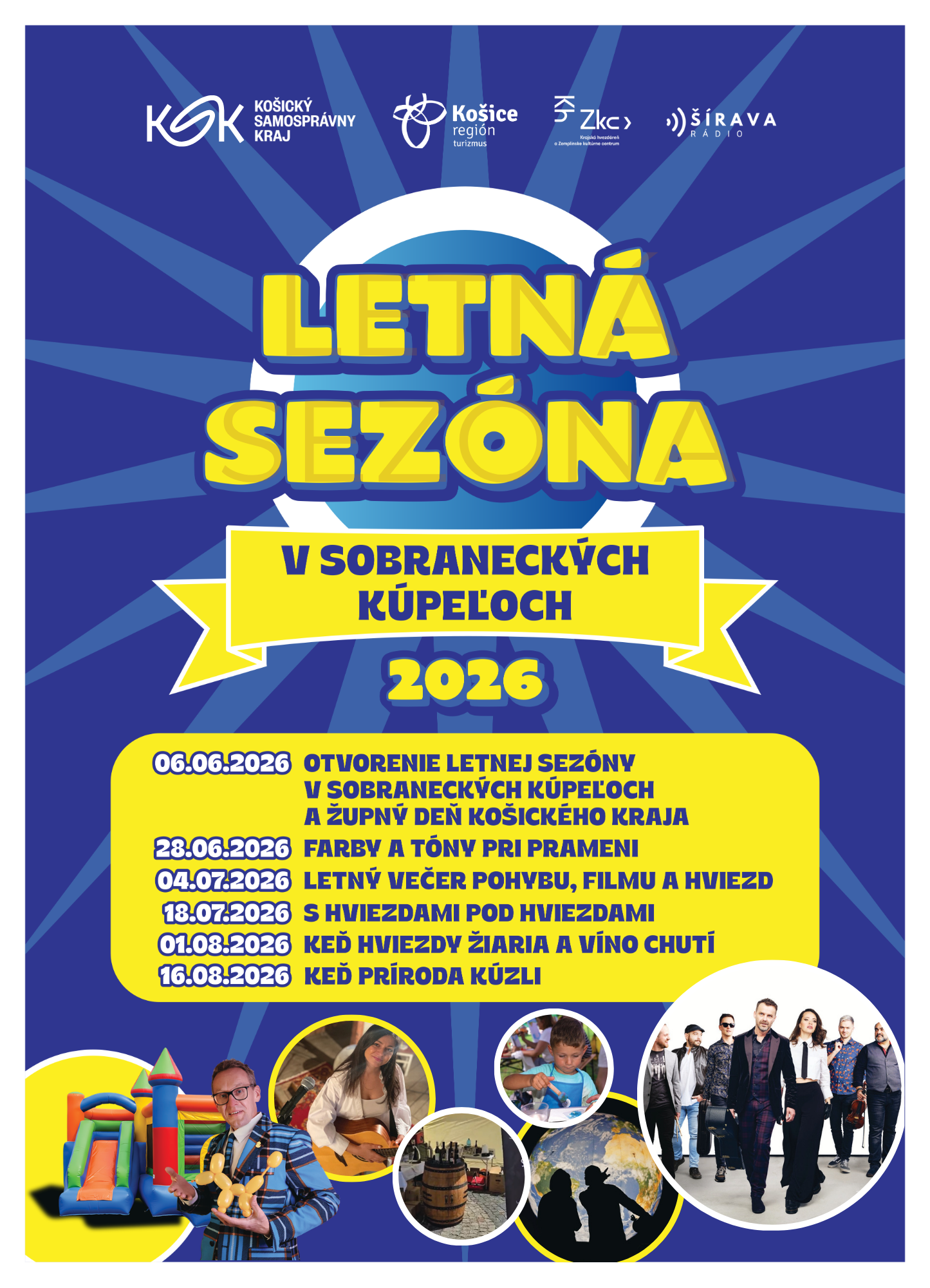 Otvorenie leta v Sobraneckých kúpeľoch a Župné dni