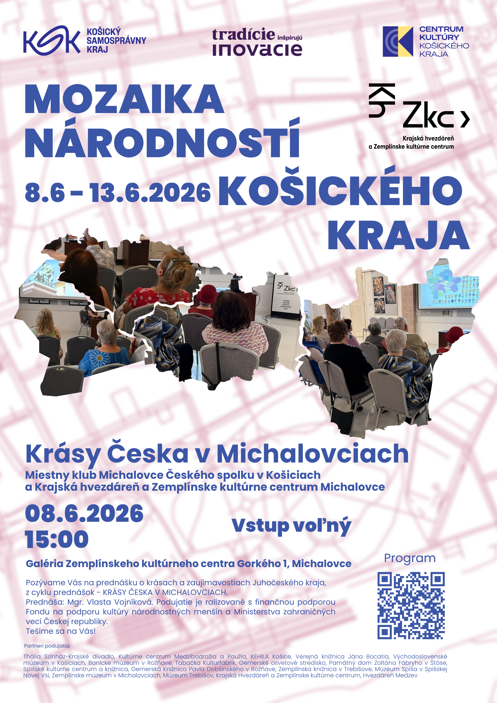 Mozaika národností Košického kraja - Krásy Česka v Michalovciach
