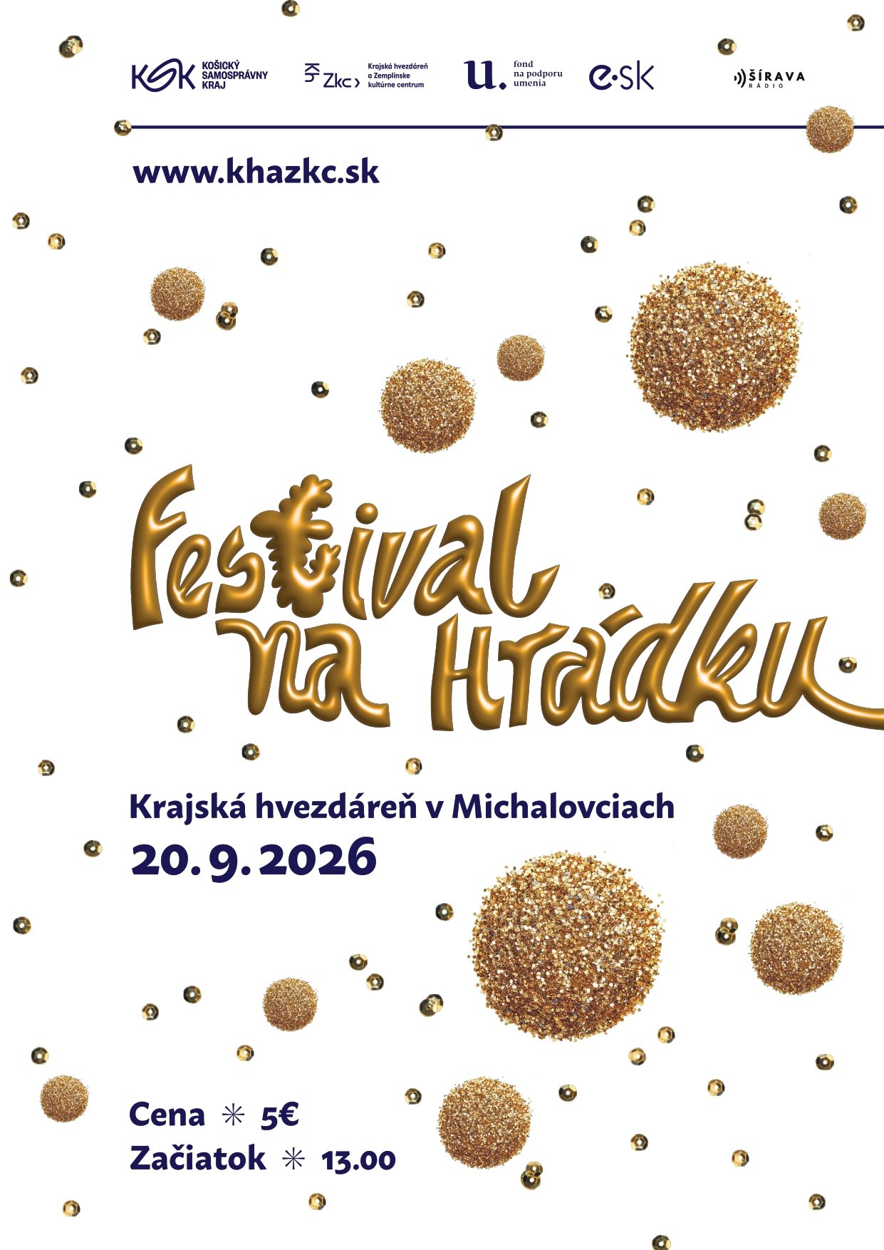 FESTIVAL NA HRÁDKU 2026 - Krajský astronomický festival v Michalovciach