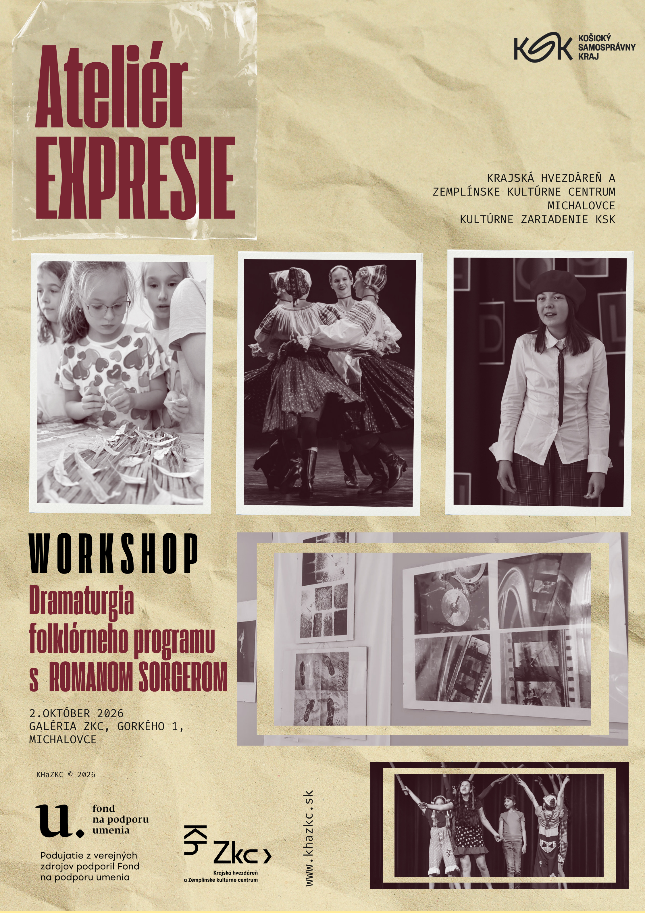 Workshop - Dramaturgia folklórneho programu - ATELIÉR EXPRESIE 2026