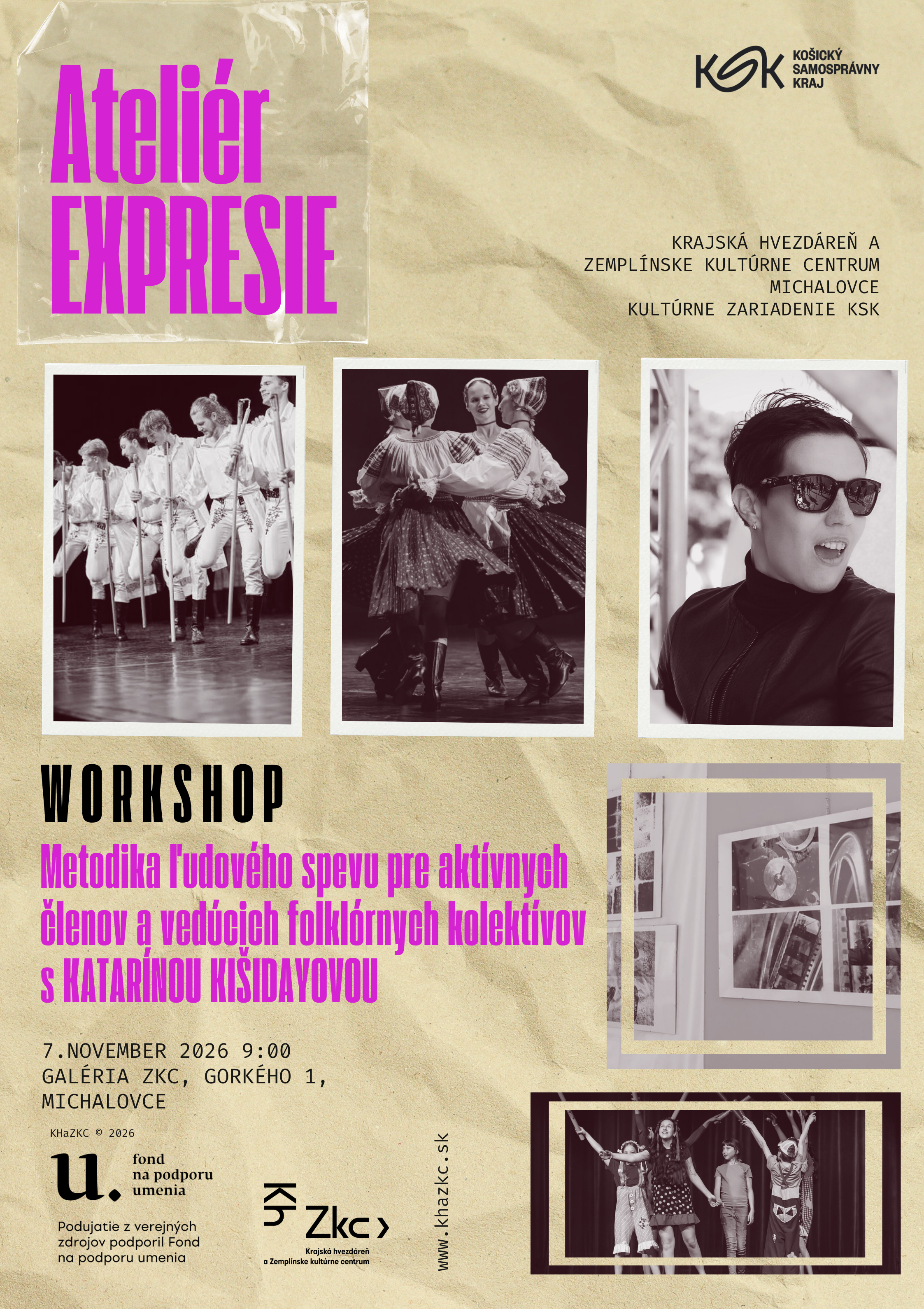Workshop - Metodika ľudového spevu - ATELIÉR EXPRESIE 2026