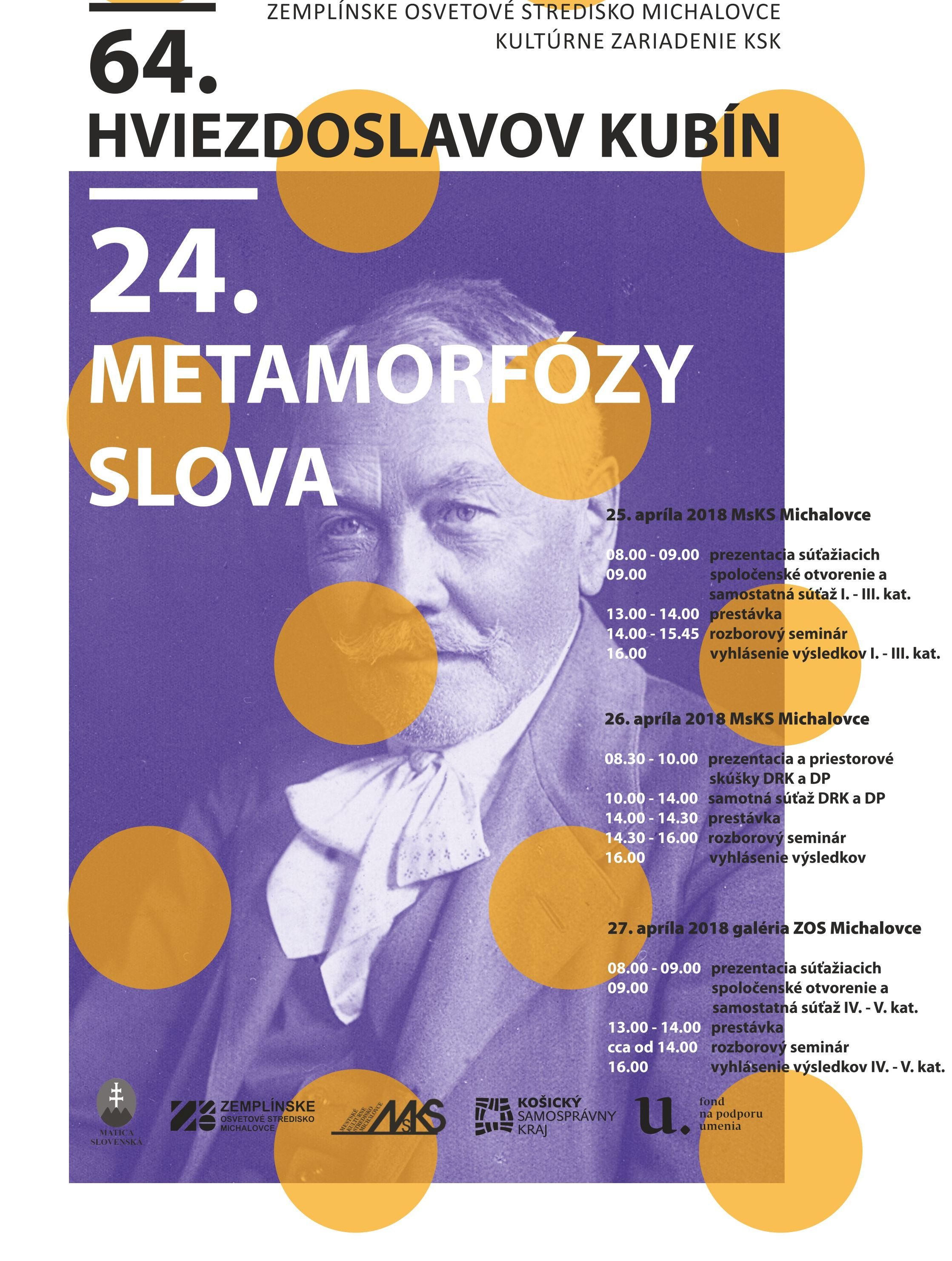24.METAMORFÓZY SLOVA 2018