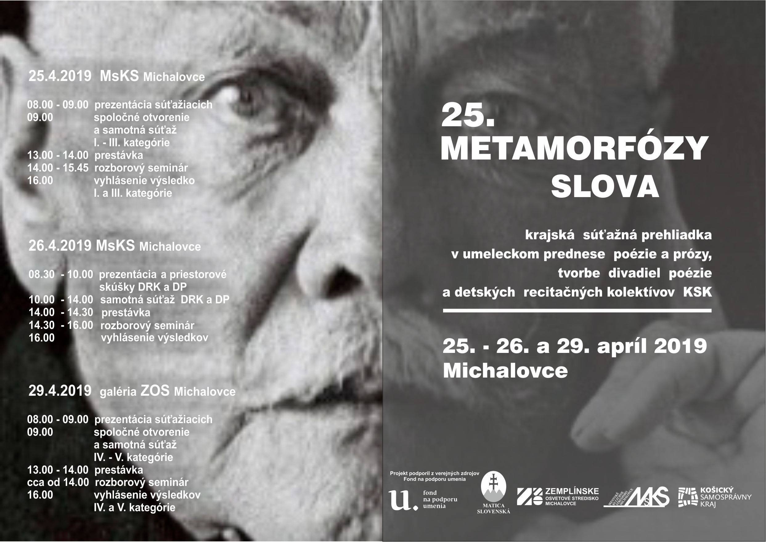 25. Metamorfózy slova 2019