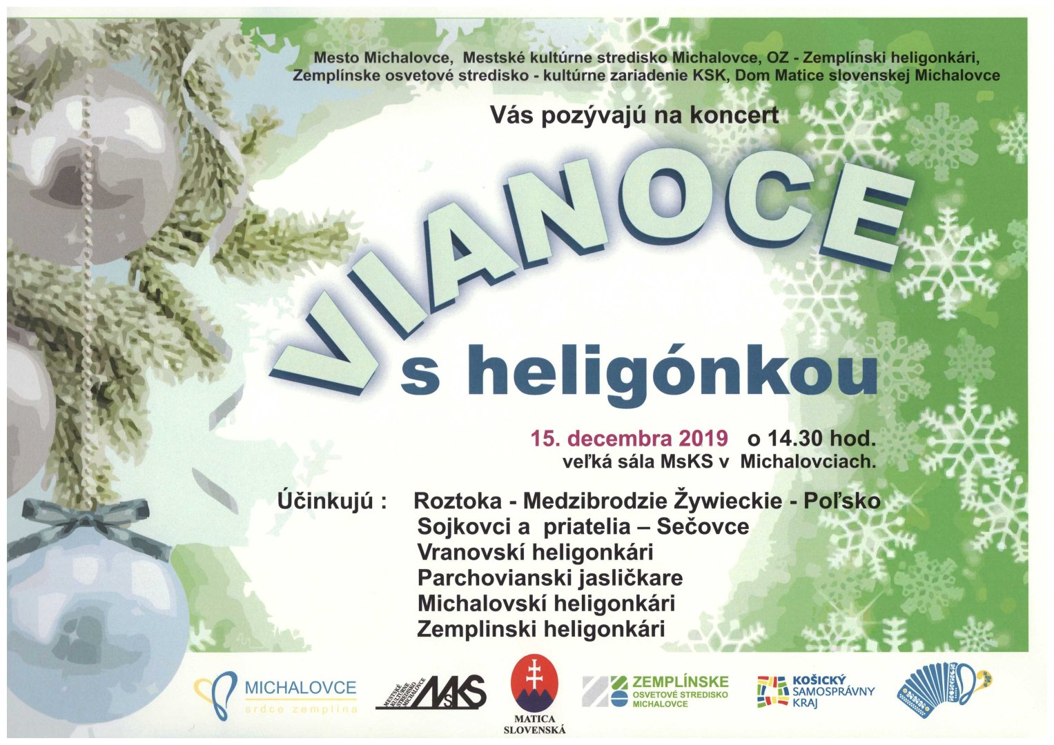 Vianoce s heligónkou