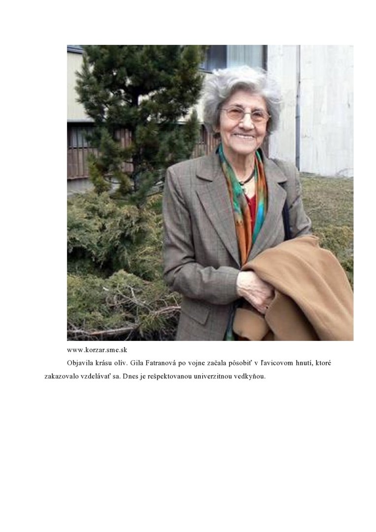 Gila Fatranová - online
