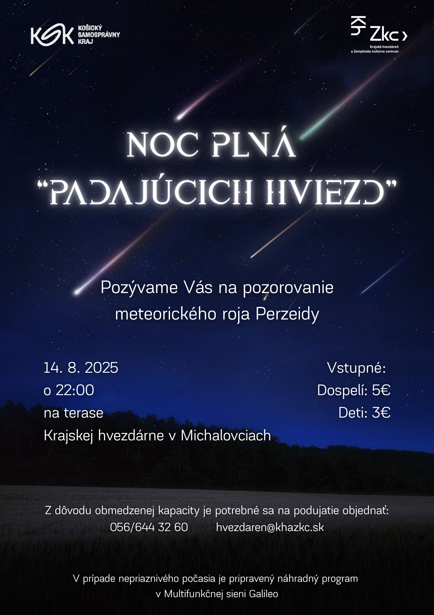 Noc plná padajúcich hviezd - pozorovanie meteorického roja Perzeidy