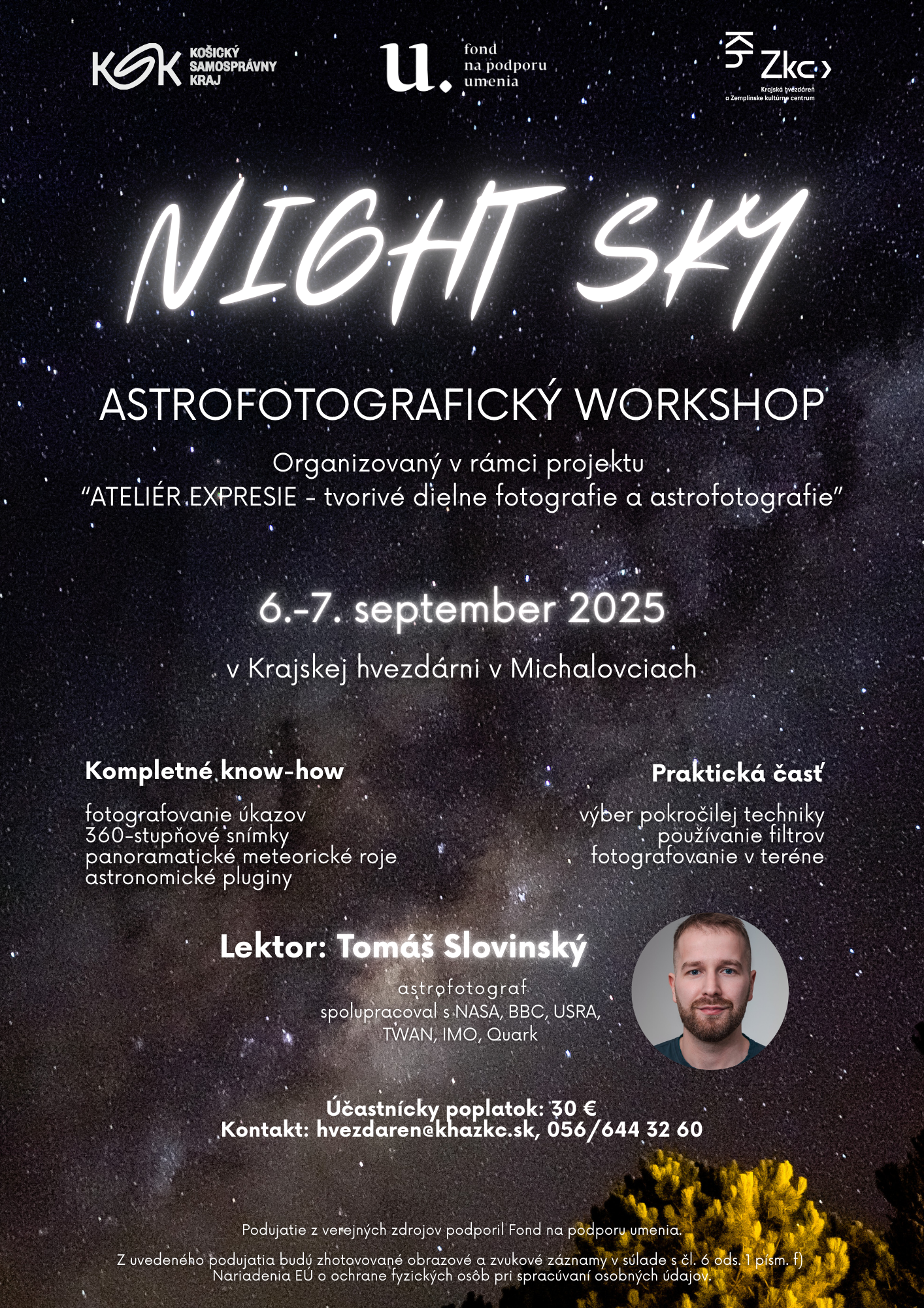Night Sky - Astrofotografický workshop