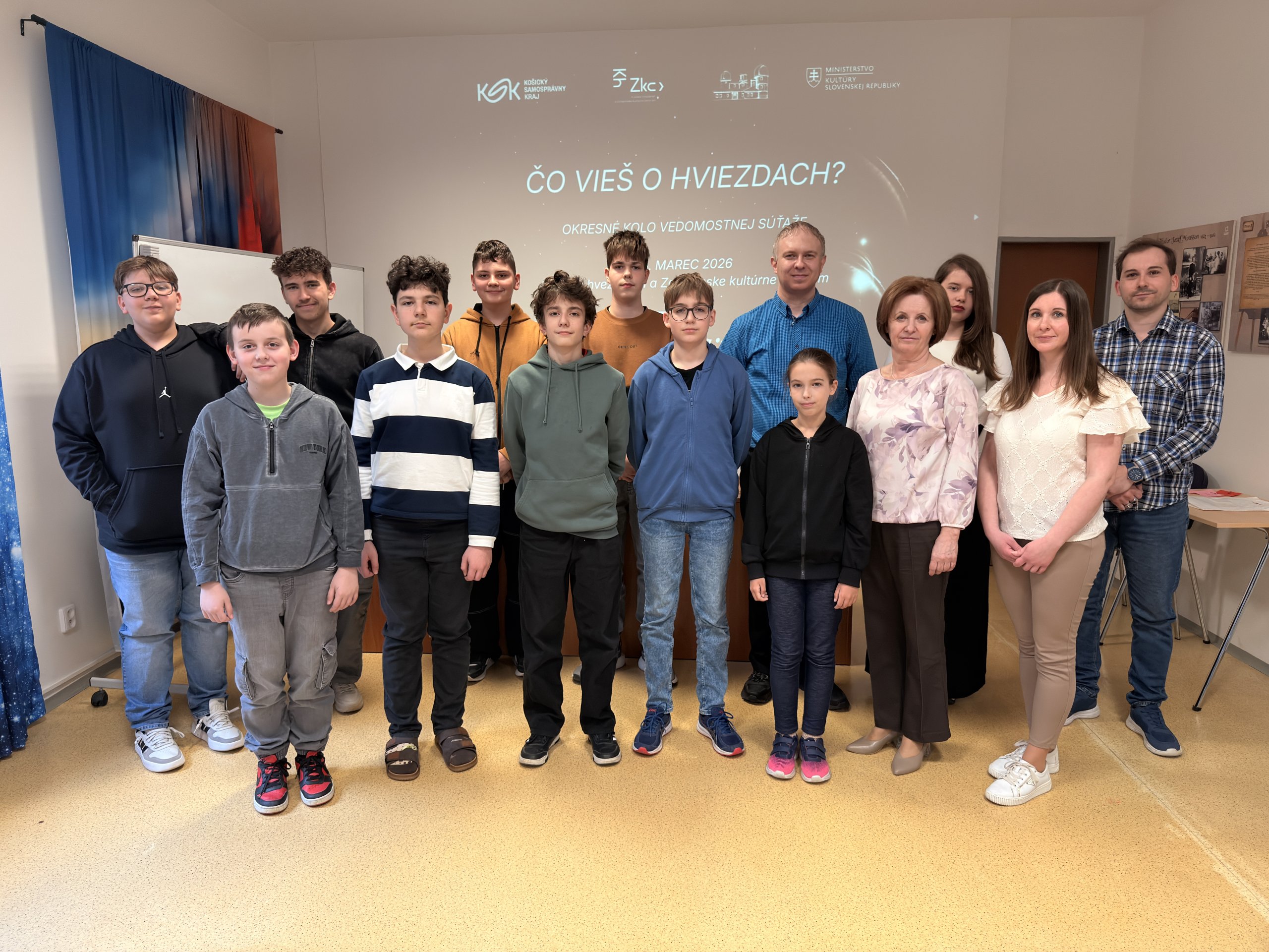 Výsledky okresného kola súťaže "Čo vieš o hviezdach?" 2026