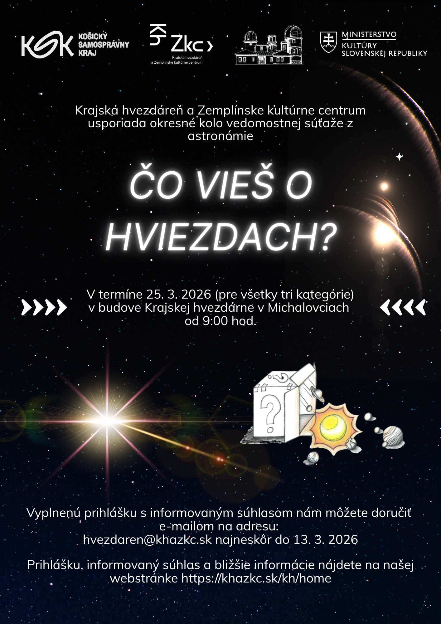 Okresné kolo súťaže "Čo vieš o hviezdach?" 2026