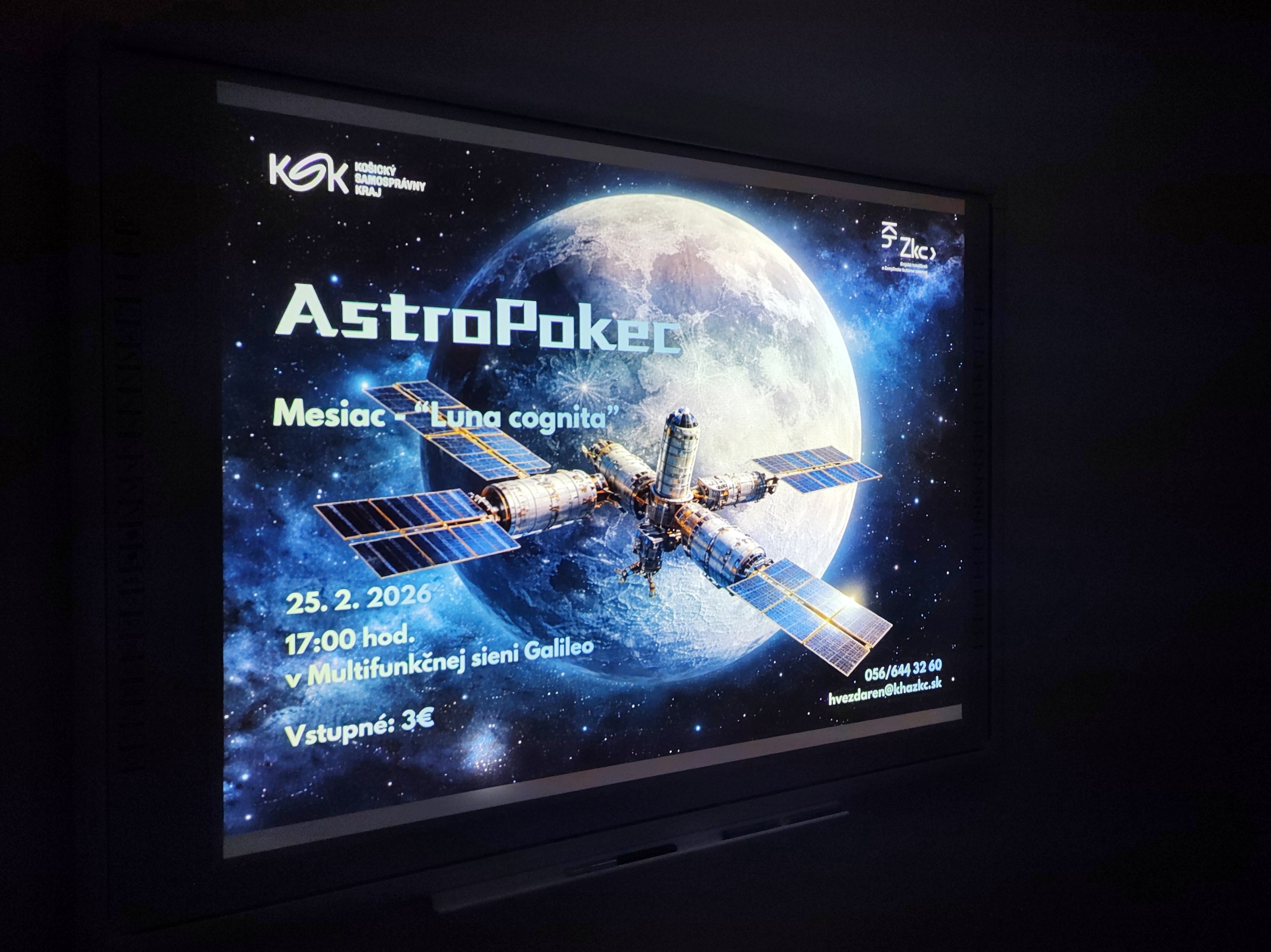 AstroPokec "Mesiac - Luna cognita"