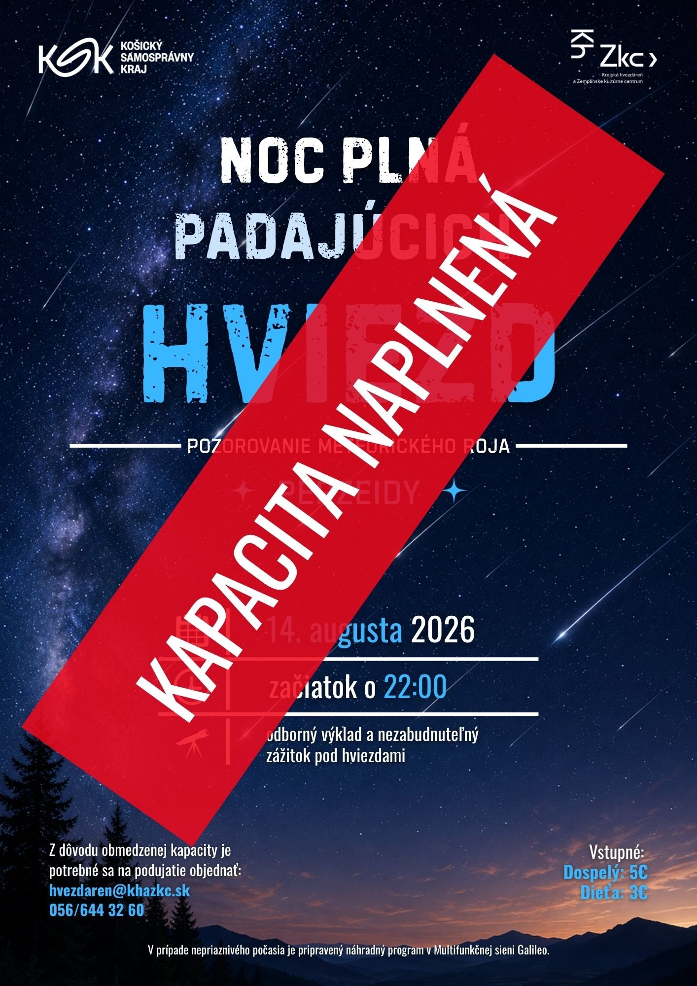 Noc plná "padajúcich hviezd" - pozorovanie Perzeíd