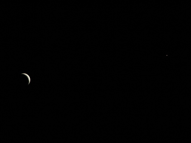 Mesiac a Venuša - 21.4.2007